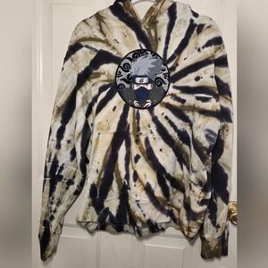 Naruto Tie-Dye Hoodie with Anime Patch XL